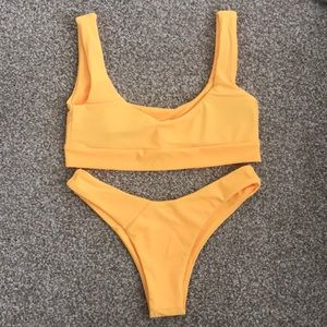 Trendy Yellow Swim Set